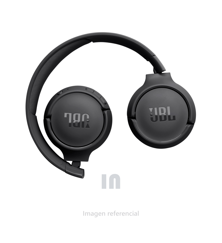 Auricular Inalámbrico JBL Tune 520BT, Pure Bass Sound, Bluetooth 5.3, Batería de 57 Horas, Negro. 