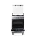 Cocina a gas Samsung 4 hornillas NX24BG45411V/PE, 4 quemadores 66cm, horno, 71l, plata.