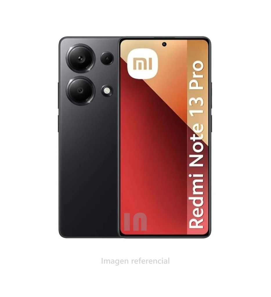 Xiaomi Redmi Note 13 PRO, 4G, RAM 8GB, ROM 256GB, Cámara Principal 200MP, Negro