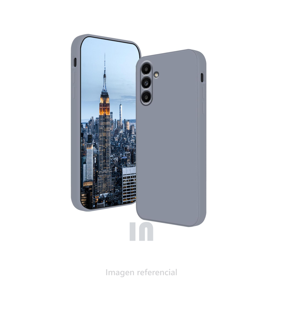 Funda de silicona para samsung a35, gris.