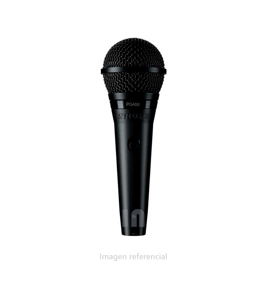 MICROFONO VOCAL SHURE PGA58-XLR DINAMICO CARDIOIDE.