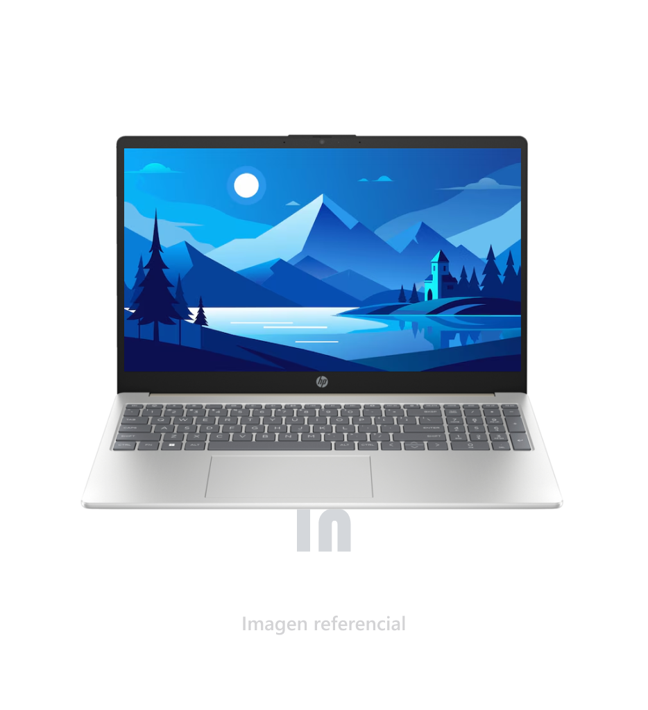 Laptop HP 15-fc0006la, 15.6", AMD Ryzen 3 7320U, 8GB RAM, 256GB SSD, Plateado.