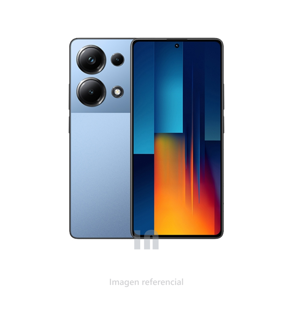 Smartphone Xiaomi Poco M6 Pro, 6.67", Helio G99, 12GB RAM, 512GB ROM, cámara 64+8+2MP, frontal 16MP, batería 5000 mAh, Blue