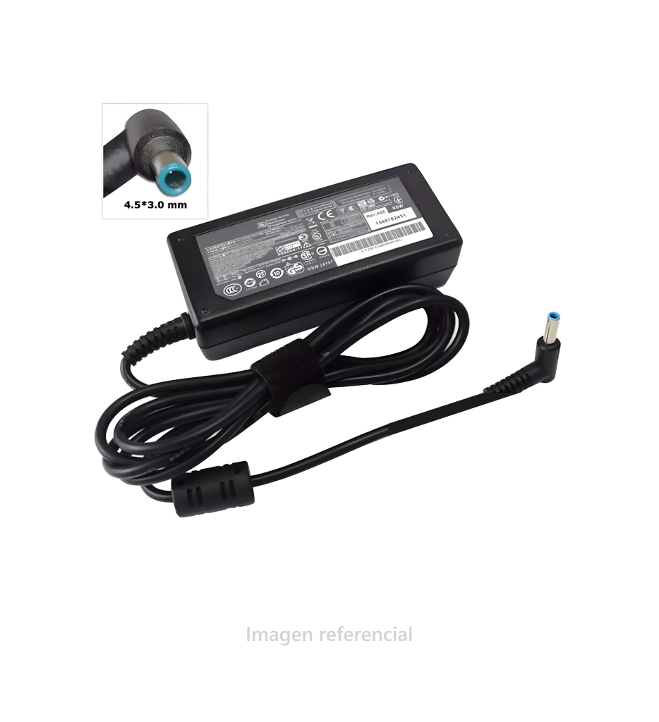 Adaptador cargador para laptop h19.5v - 2.31a 45w punta azul 4.5 x 3.0mm.