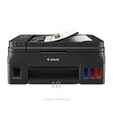 Multifuncional de tinta continua Canon Pixma G4110, imprime/escanea/copia/fax, USB/Wi-Fi VELOCIDAD DE IMPRECION 8.8 IPM RESOLUCION DE IMPRESIÓN 600X600 DPI