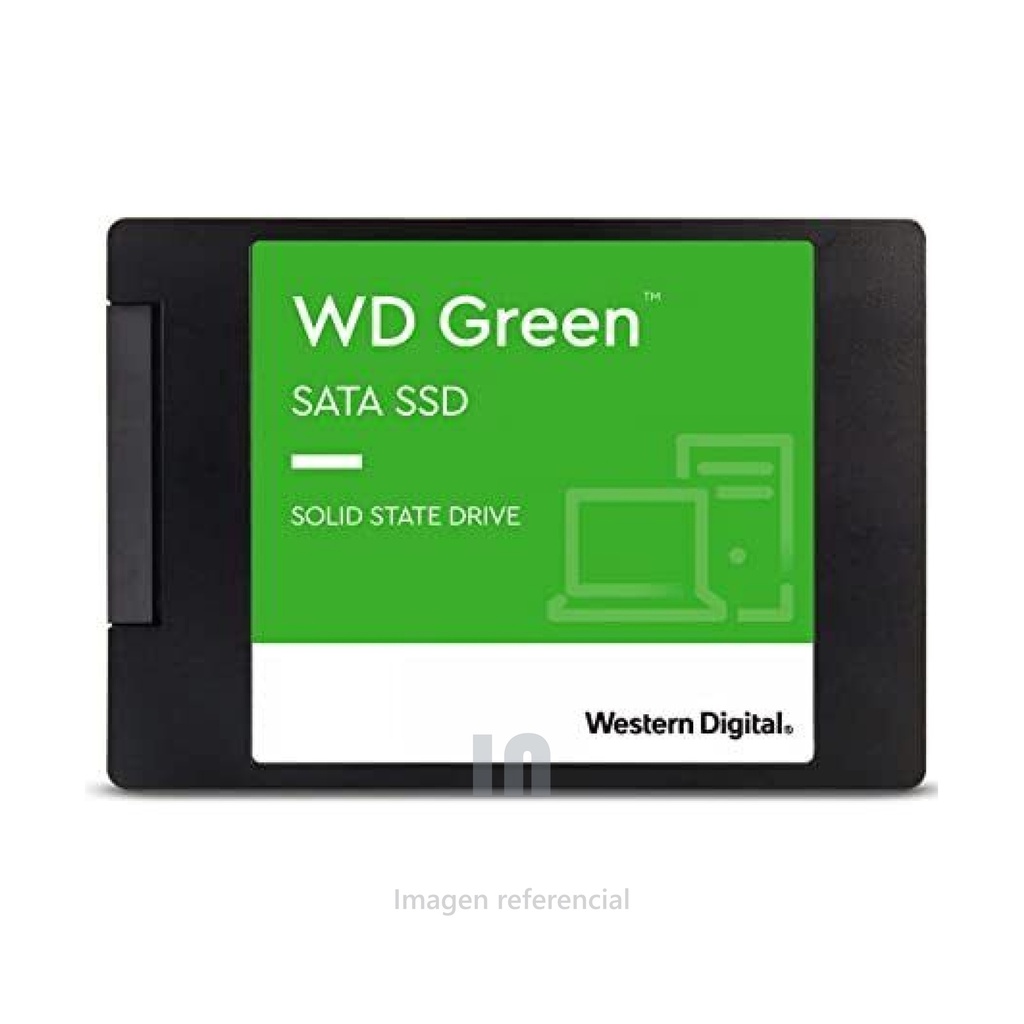 Unidad de estado solido western digital green (wds240g3g0a), 240GB, sata 6.0 gb/s, lectura de 545mb/s, 2.5 pulg, 7mm.