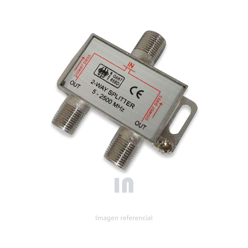 DIVISOR TRONCALES DE 2 SALIDAS, 5-1218 MHz, out 3.5 dB.