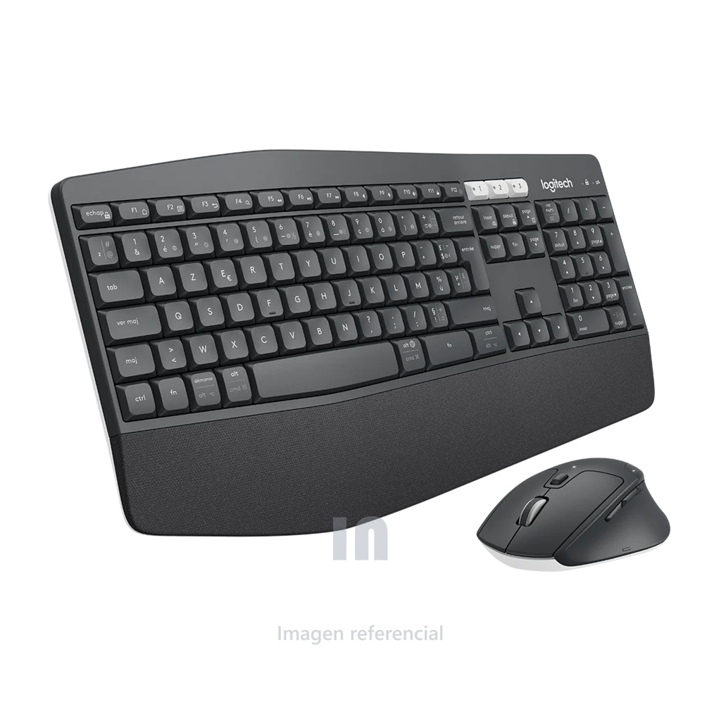 TECLADO LOGITECH MOUSE LOGITECH MK850 WIRELESS USB BLACK ,distancia 10 m, PILAS 1xAA