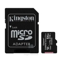 TARJETA MICRO SD KINGSTON CANVAS SELECT PLUS, SDCS2/ 64GB CLASS 10 CON ADAPTADORA SD.