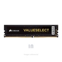 MEMORIA RAM CORSAIR, VALUESELECT 4GB, DDR4, 2666 MHZ, PC4-21300, CL-18, 1.2V.