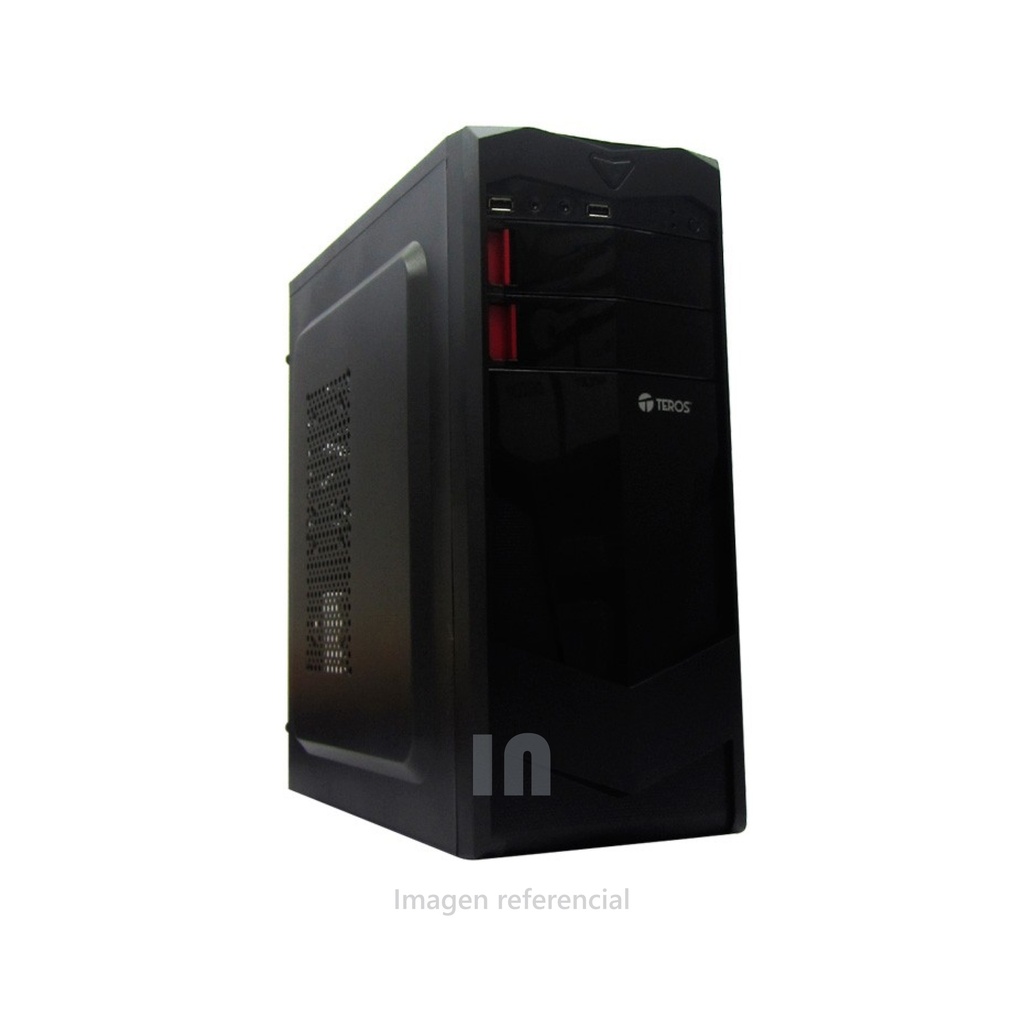 CASE TEROS TE1070N, MID TOWER, USB 2.0 Y 1 DE 3.0, AUDIO, NEGRO.