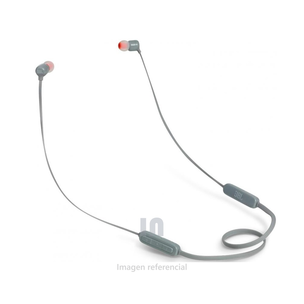 JBL TUNE 110BT - AURICULARES INTERNOS CON MICRO - EN OREJA JBL BLUETOOTH INALÁMBRICO GRIS.