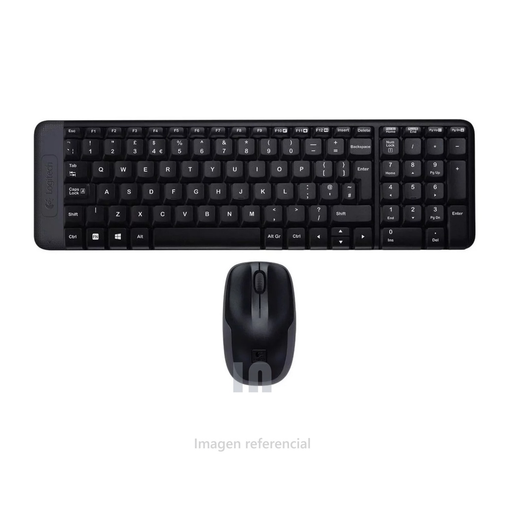 KIT TECLADO Y MOUSE INALÁMBRICO LOGITECH MK220, USB, ESPAÑOL, NEGRO, ESPAÑOL.