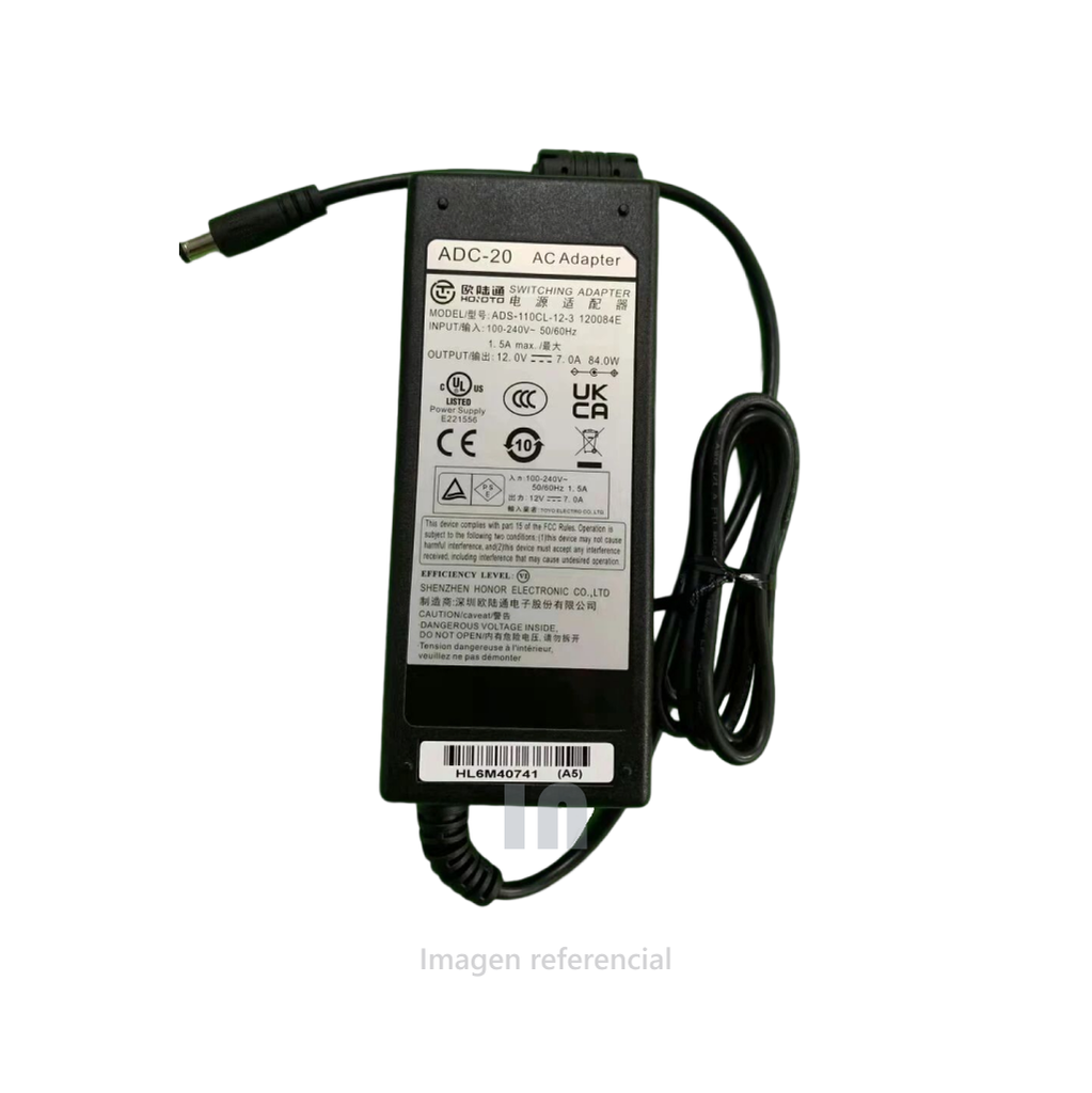 ADAPTADOR DE CA DE ADC-20 ORIGINAL PARA MÁQUINA DE FUSIÓN ÓPTICA.