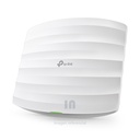 Access Point TP-LINK EAP110, N300, 2.4GHz, 802.11b/g/n, PoE. Montaje en techo (kit incluido), puerto RJ45 Ethernet Gigabit (Soporta PoE Pasivo), 2 antenas Internas de 3dBi Omnidireccionales.