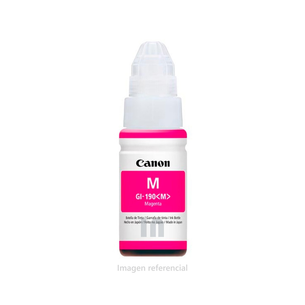 Botella de tinta Canon GI-190 M, MAGENTA ORIGINAL