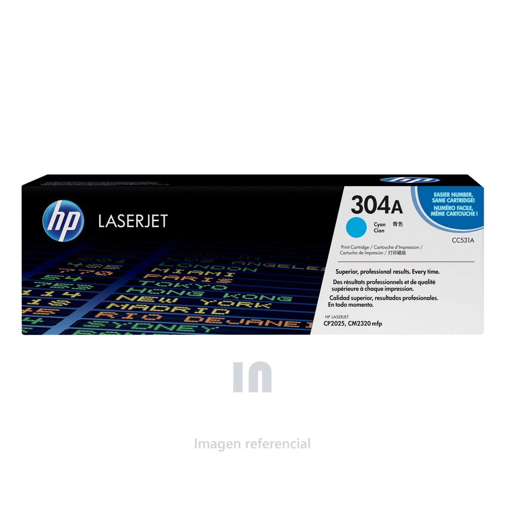 Toner Hp Lj Cp2025/Cm2320 Cyan (2.8K) CC531A