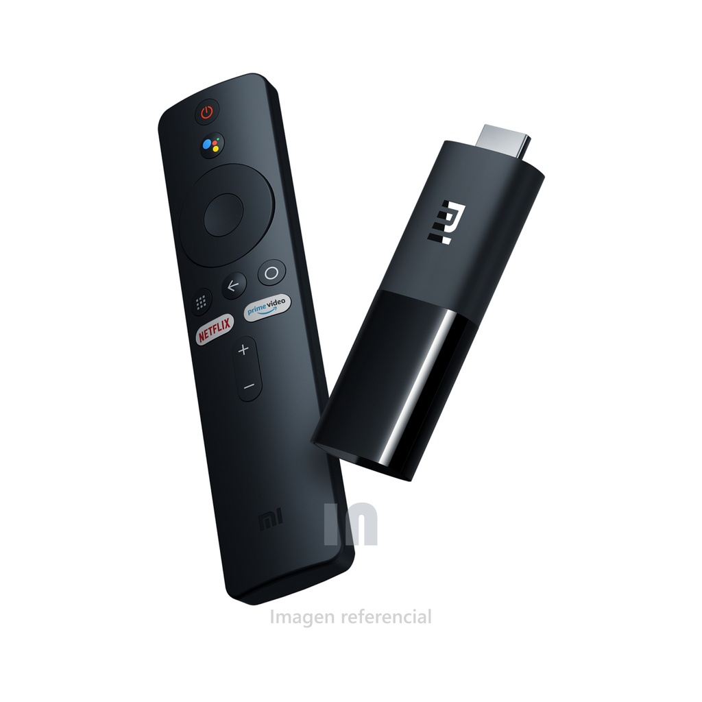 Convertidor a smart TV Xiaomi Mi TV Stick Full HD, rom de 8GB, 1GB de ram, control remoto con Google Assistant Android TV, negro.