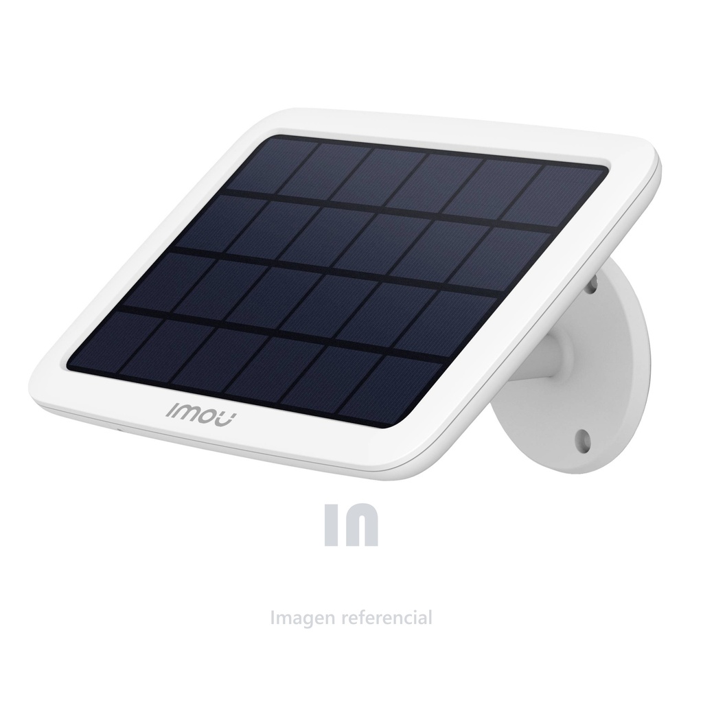 Panel Solar Imou FSP12 IP65, para Imou Cell Go y cell 2, 13.8cm x 19.7cm x 2.5cm, 484 mA 6.2v, blanco.