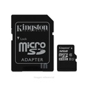 MEMORIA MICRO SD HC KINGSTON 32GB (SDCS/32GB) CON ADAPTADOR, VELOCIDAD DE LECTURA 45MB, VELOCIDAD DE ESCRITURA 10MB.