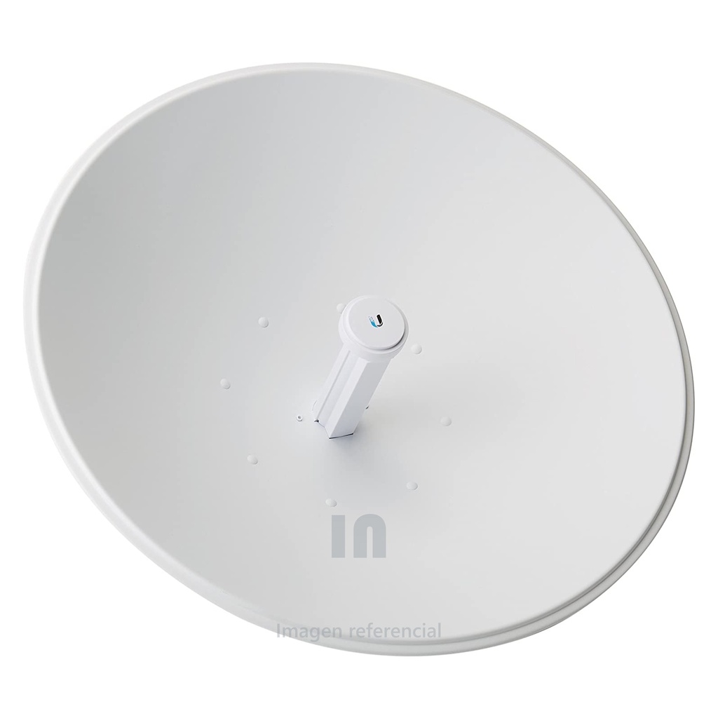 Antena UBIQUITI POWERBEAM PBE-5AC-620 airmax 450 mbps, airOS7, 256QAM, 802.11ac, 24dbm, 29 dbi, puerto de red 10/100/1000 mbps, incluye poe 24V, 0.5A