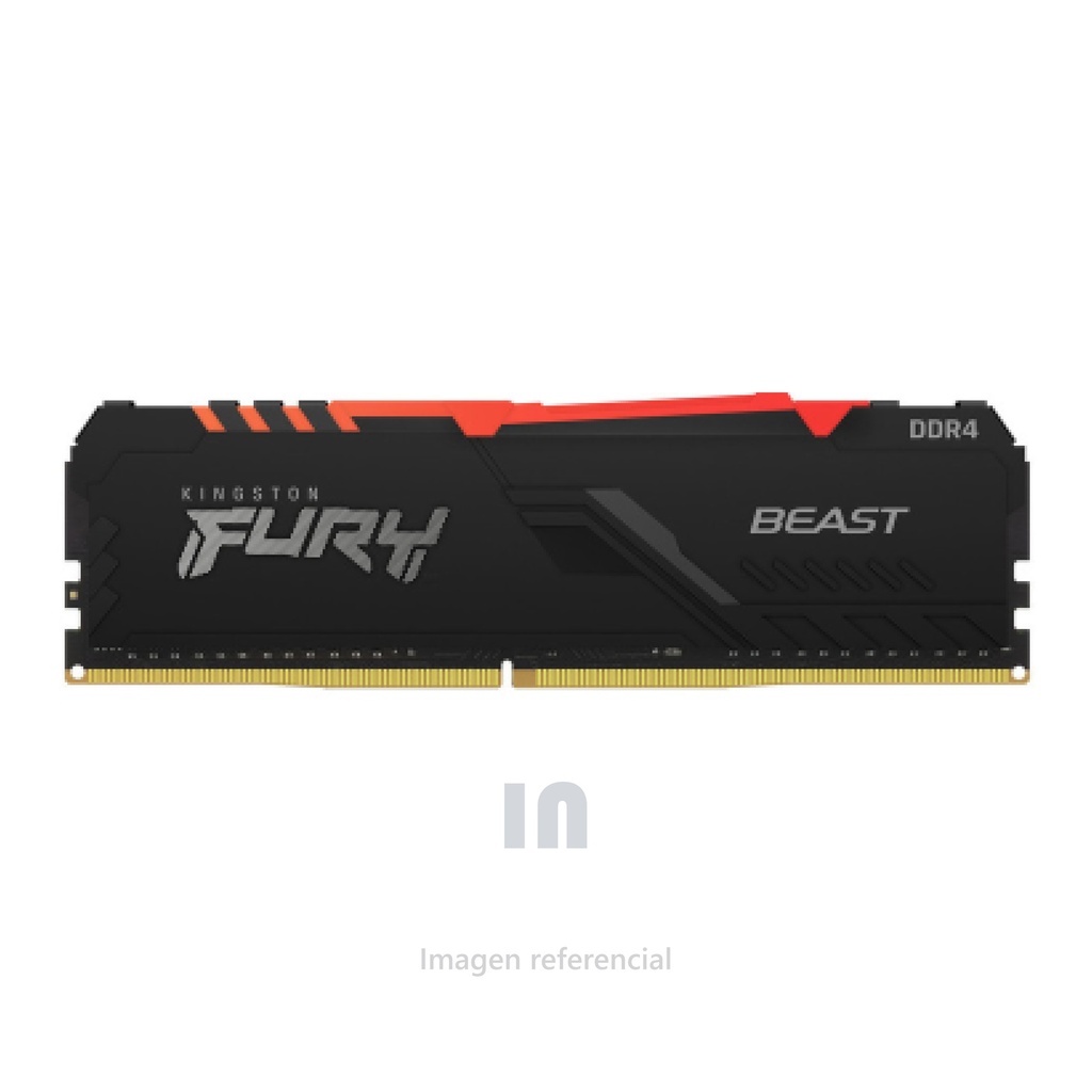 MEMORIA RAM DDR4 16GB 3200MHZ KINGSTON FURY BEAST RGB CL16