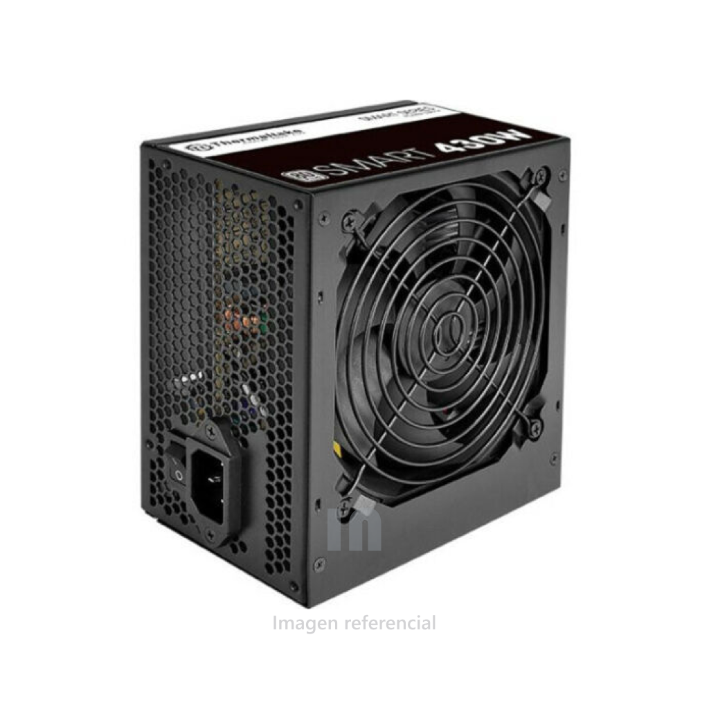 Fuente de Poder Thermaltake Smart Series 430W 80 Plus, 120mm ventilador ultra silencioso