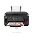 Impresora de Tinta Canon Multifuncional Recargable de Alto Desmepeño Pixma Ink Efficient G6010, Conexión Inalámbrica, Imprime, Copia, Escanea, Velocidad de impresión 6.8-13 ipm, resolución hasta 4800x1200