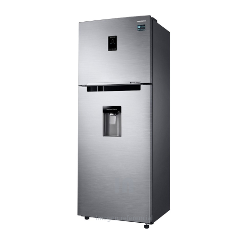 Refrigeradora samsung no Frost de 382l (RT38K5930S8/PE) top freezer negro, 382L, Silver, Compresor Digital Inverter, Dispensador de agua, RT38K5930S8/PE, 5 Número de bandejas, 2 puertas.