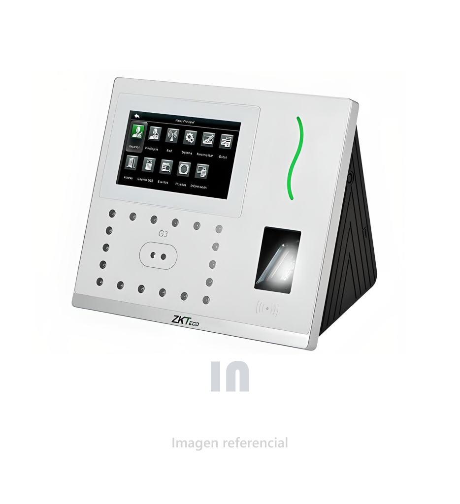 Control de Asistencia ZKTeco G3-ID - Pantalla Touch 4.3", Sensor de Huella, RFID, Wi-Fi, 3G, Blanco