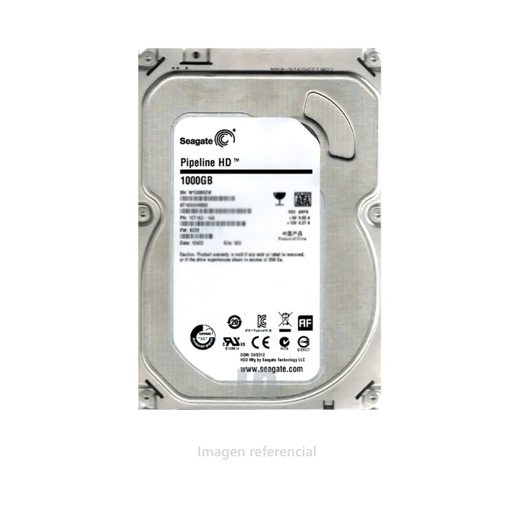 Disco duro Seagate Pipeline HD, 1TB, SATA 6.0 Gb/s, 5900 RPM, 3.5 pulg, PULL.