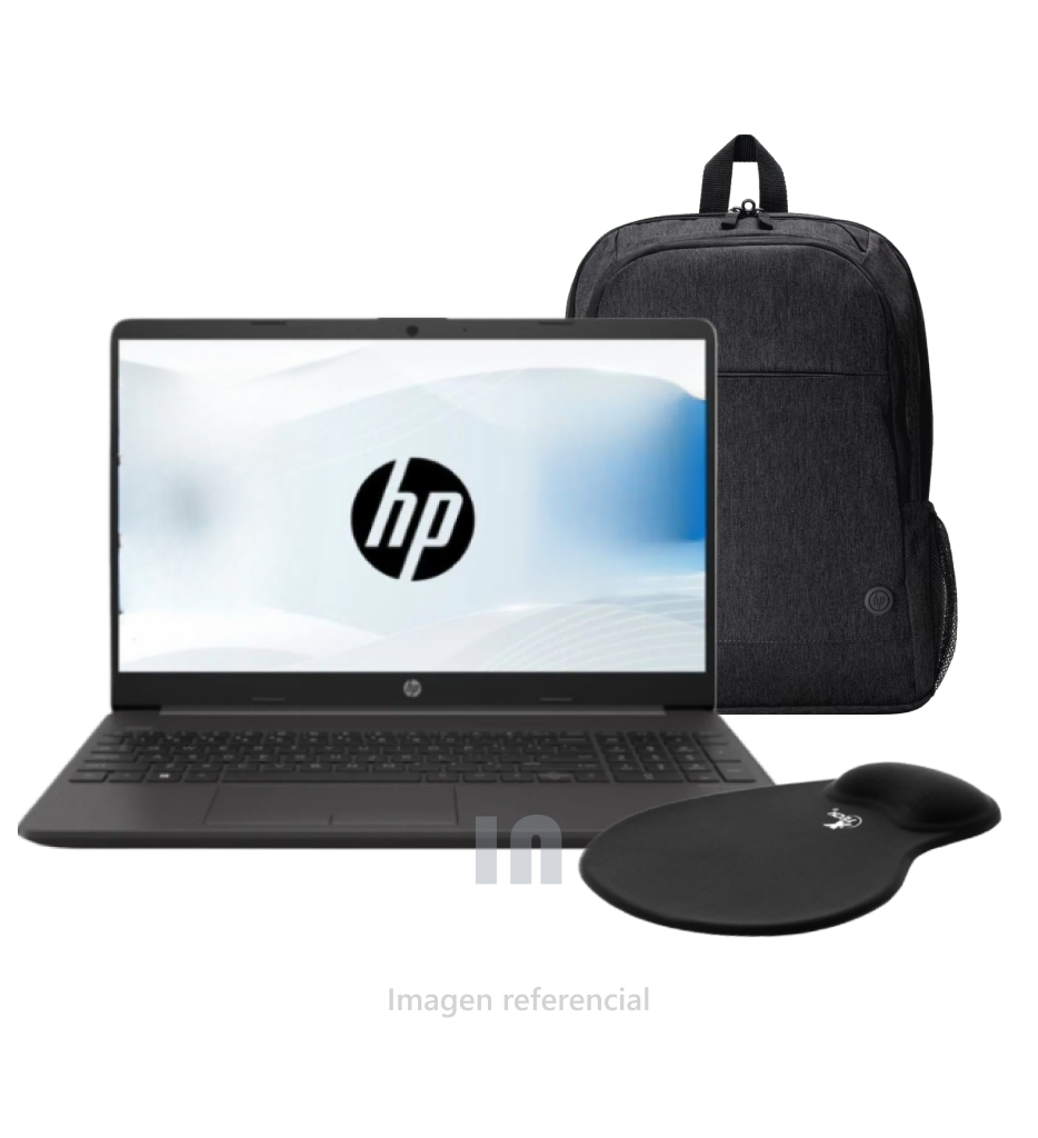 Laptop HP 250 G9, 15.6" HD, Intel Core i7-1255U, 8GB RAM, 512GB SSD, FreeDOS, Intel UHD Graphics, Plata Ceniza Oscuro