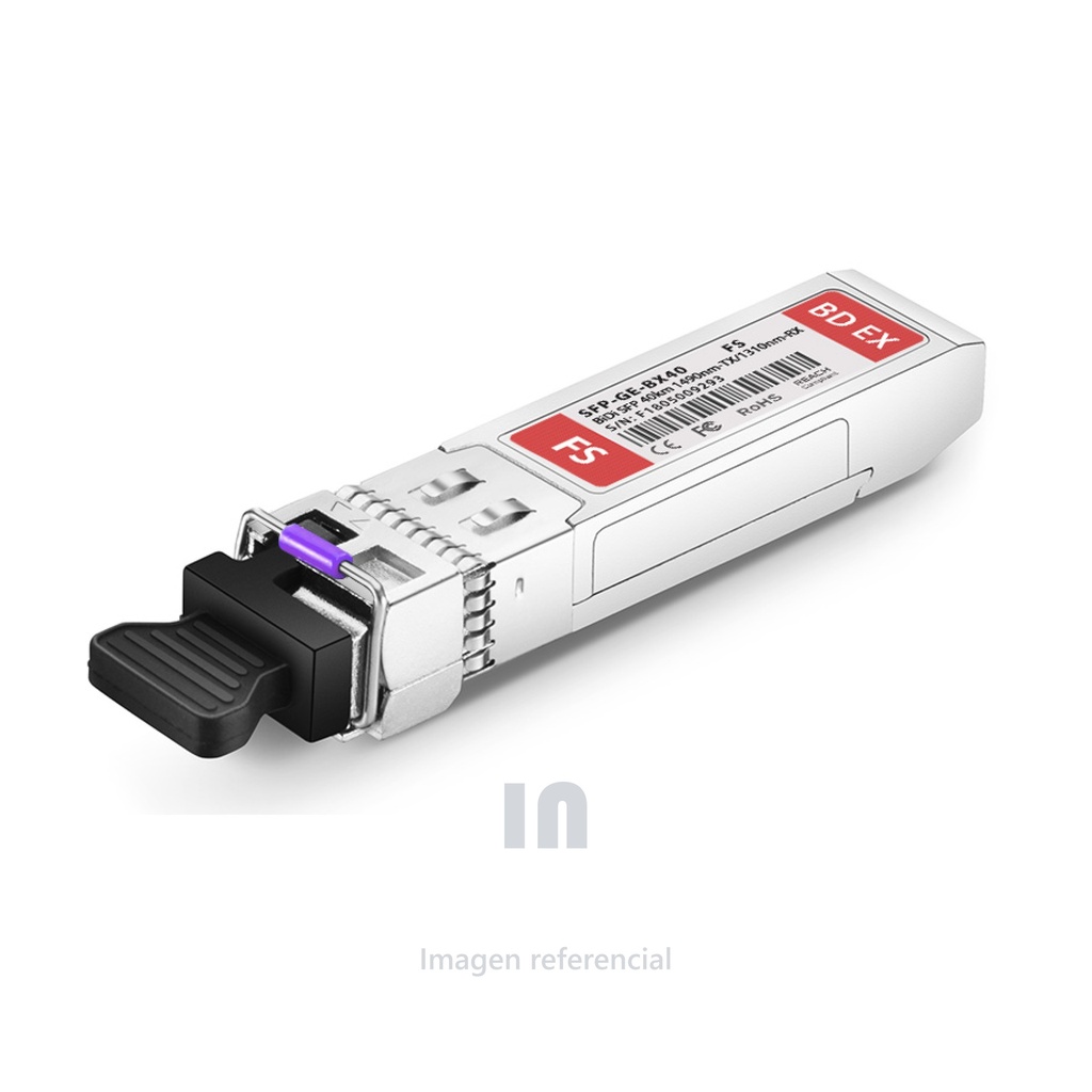 Transceptor mini gbic wdm 10g bidi sfp 40km 1330 - 1270nm PAC-10G-40A, conector LC dom.