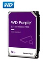 Disco duro Western Digital WD Purple, 4TB, SATA 6.0 Gb/s, 256MB Cache, 5400 rpm, 3.5".