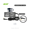 ADAPTADOR CARGADOR PARA LAPTOP ACER 19V - 3.42A 65W 5.5 X 1.7MM, PUNTA AMARILLA.