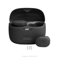 Auriculares inalámbricos JBL Vibe Buds, sonido ambiente, voz Aware, hasta 32 horas totales de duración de la batería con carga rápida, resistente al agua y al polvo, sonido JBL Deep.