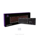 Teclado Mecánico Gamer Primus Ballista 100T Red Swtich, Luz de fondo Roja, Anti-Ghosting, CABLE TRENZADO CON ENCHUFE USB MOLDEADO DE 1.8M, DIM. 436x129x370,5MM, VELOC. 125HZ,9 PATRONES DE ILUMINACIÓN, 8 EFECTOS DE LUCES PREESTABLECIDOS, 2 EFECTOS PROGRAMABLES