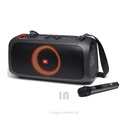 PARLANTE JBL PARTY BOX GO FLAT PIN, 100W, BLUETOOTH 4.2, UNA PROTECCIÓN A PRUEBA DE SALPICADURAS IPX4, T WOOFERS DE 5.25 PULGADAS MAS 2 TWEETERS DE 1.75 PULGADAS, NEGRO.