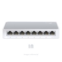 SWITCH TP-LINK TL-SF1008D, 8 PUERTOS RJ-45 10/100 MBPS, AUTOVOLTAJE, PRESENTACIÓN EN CAJA.