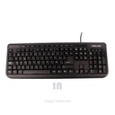 TECLADO MULTIMEDIA HALION HA-K613 COLOR NEGRO.