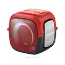 Parlante inalámbrico Hopestar party one mini, potencia 5w, ipx6 a prueba de agua, bocina 57 mm 4? 5w, 10 metros, tiempo de reproducción 6 horas, bluetooth tws, cable tipo c, rojo.