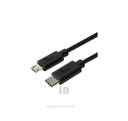 CABLE USB, XTECH XTC-520, USB C MACHO REVERSIBLE A MICRO-USB TIPO B MACHO, REVESTIMIENTO PLÁSTICO PVC, NEGRO, 1.8M.