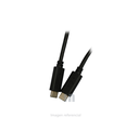 CABLE USB XTECH, XTC-530, USB-C MACHO A USB-C MACHO, REVESTIMIENTO PLÁSTICO PVC, NEGRO, 1.8M.