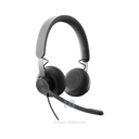 AUDIFONO C/MICROF. LOGITECH B2B ZONE WIRED USB/USB-C TEAMS BLACK, CABLE 190CM, 100HZ-16KHZ, -48 A -40 DBV