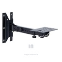 SOPORTE DE PARED MISTI RACK, ACERO PARA CUALQUIER EQUIPO DIGITAL, HASTA 18.6K, PUEDE PLEGARSE Y GUARDARSE, NEGRO..