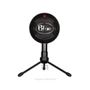 MICRÓFONO CONDENSADOR CARDIOID MARCA LOGUITECH BLUE, MODELO SNOWBALL ICE, NEGRO