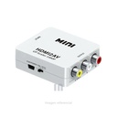 MINI CONVERTIDOR RCA A HDMI, ADAPTADOR HDMI2 V2HDMI TV UP SCALER 1080P.