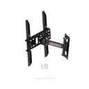 Rack giratorio misti rack gbr-3265, soporte máximo de 50kg, pintura electrostática, giro lateral de 0 a 180 grados, inclinación de 0 a 30 grados, longitud de brazo 28cm, negro.