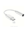 Adaptador de audio USB C a 3,5 mm OTG-TP01, cable macho a hembra para dispositivos tipo C, blanco.